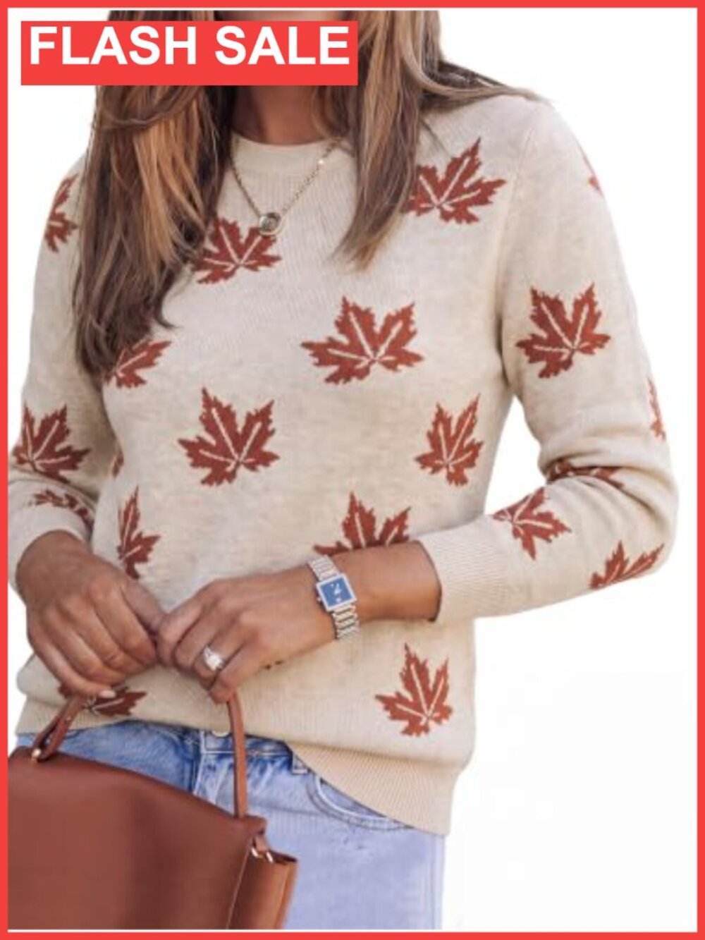Wool Blend Crew Neck Pullover Sweater Long Sleeve Casual Fall Winter